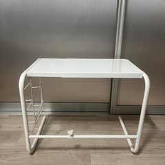 伸縮レンジラック ラップホルダー付き (ホワイト)の画像