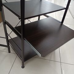 ★リユースのサカイ日立店★HJ8723  レンジラック ダークブラウン H170.5×D45×W60 クリーニング済み の画像