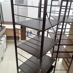 ★リユースのサカイ日立店★HJ8723  レンジラック ダークブラウン H170.5×D45×W60 クリーニング済み の画像