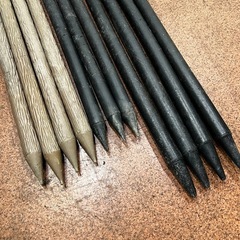 樹脂製 丸太杭 止め杭 11本セットの画像