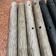 樹脂製 丸太杭 止め杭 11本セットの画像
