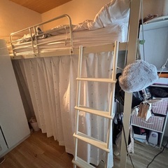 ロフトベッド　カーテン付　の画像