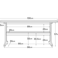 無印/リビングでもダイニングでもつかえるテーブル・イスの画像
