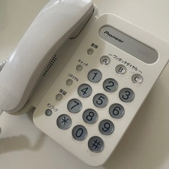 電源不要】Pioneer 電話機　TF-12-W ベーシックテレフォンの画像