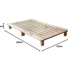 【無料】木材（パイン 無垢材）大量　※元はベッド用すのこの材料の画像