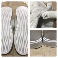 年内価格★新品未使用／レディース白スニーカーの画像