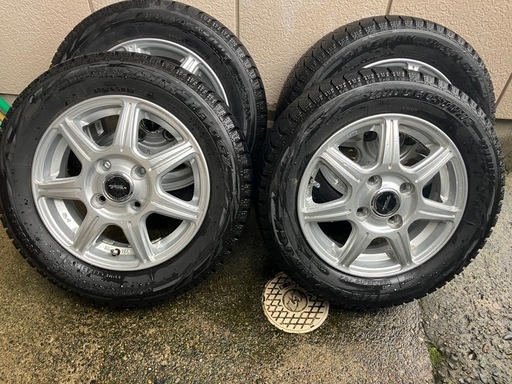 ⓶軽スタッドレスタイヤ155/65R13 (kotori) 勝田のタイヤ、ホイールの