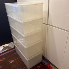 【貰って下さい🙇‍♀️】衣装ケース　5段の画像