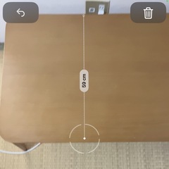 折りたたみローテーブル｜木目調｜約90×60cm｜省スペース「引っ越し整理のため出品」の画像