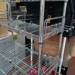 IRIS OHAYAMA　キャスター付き 6段　スチールラック　収納　棚　サイズ（約）幅66×奥28×高149　　■近隣配送無料 買取GO‼　栄和店の画像