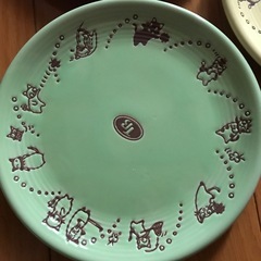 一つの値段です😻猫😻　ネコ柄　猫デザイン　可愛いお皿　ピンク　黄色　黄緑　値下げ不可の画像