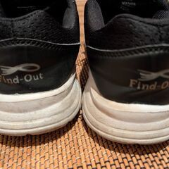 軽くて履きやすい☆Find-Out 黒スニーカー　24.0cmの画像