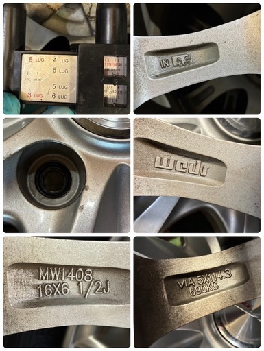 お取引き中、205/60R16?バリ溝⭐️⭐️2023年YOKOHAMAスタッドレスアルミ4本セット?16×6.5J⭐️5H×pcd1
