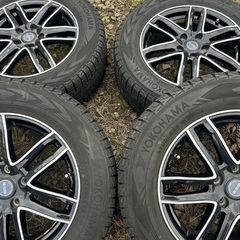 スタッドレスタイヤホイール4本セット255/65/17、2018年製ヨコハマアイスガードG075、CX5、CX-8、エクストレイル等にどうぞ。の画像