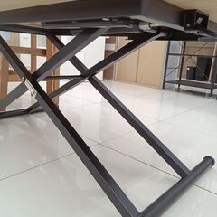 ★リユースのサカイ日立店★HJ8721  昇降デスク ブラウン H22～74×D75×W120 クリーニング済み の画像