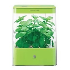 【おうちで簡単！家庭菜園】ユーイング 水耕栽培器 Green Farm Cube グリーンの画像