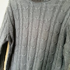 メンズ タートルネックセーター 黒 ブラック Mの画像