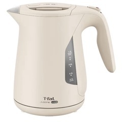 ティファール 電気ケトル 1.2L 大容量 転倒お湯もれロック 「ジャスティン ロック アイボリー」 省スチーム設計 KO590AJPAの画像