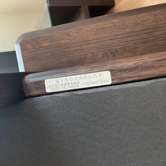 カリモク家具 2人掛けソファ 白スエード の画像