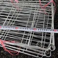 メタルラック　支柱高さ180・140　2組セットの画像