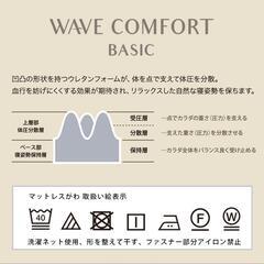西川 ウェーブコンフォート体圧分散 マットレス シングルの画像