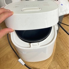コンパクト炊飯器｜白｜一人暮らし向け｜動作確認済み「引っ越し整理のため出品」の画像