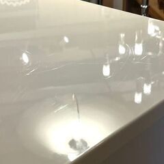 【武蔵小山店】　ニトリ NITORI キッチンボード コパン120 MRB レンジボード 食器棚 カップボード キッチン収納 キッチンキャビネット キッチンカウンター 家電収納 レンジ台 炊飯器置き 大容量収納 木製収納家具 ナチュラル モダン 北欧風 kitchen board range board cupboard kitchen cabinet storage copain 120 mrb nitoriの画像