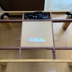 コイズミの家具調こたつ 電源コード付き。 60cm×90cm×高さ37cmの画像