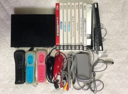 Wiiセット（ソフト付き） (りん) 福山のテレビゲーム《Wii》の中古