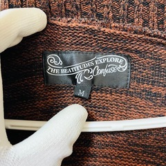 CONFUSE コンフューズ メンズ カーディガン ブラウン 茶色 ボタン Mの画像