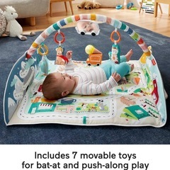 【美品】　3WAY! 遊べる地図マットに変身ベビージムの画像