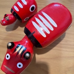 野沢民芸✨首振り赤べこ中4号、小2号の画像