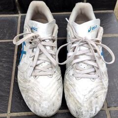 子供用アシックスASICSサッカースパイク24.5cm中古品の画像