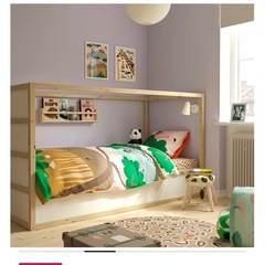 【無料】IKEA キューラ 二段ベッド 90×200の画像