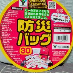 山善　防災バッグ３０　新品　送料が高いので取りにこれる方限定の画像
