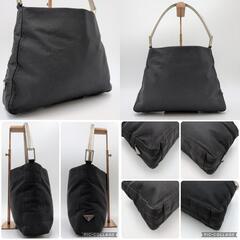 美品 PRADA プラダ メタルハンドル ハンドバッグ  セミ ワンショルダー ホーボー archive アーカイブ  Y2K トライアングル 三角ロゴプレートの画像