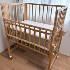 【中古】トールWオープンミニベビーベッド　おまけ付の画像