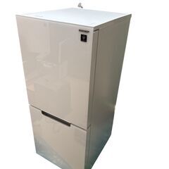 【2024年製/超美品】SHARP ガラスドア 冷蔵庫 152L プラズマクラスター搭載（SJ-GD15K-W）の画像