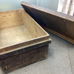 古い木の箱の画像