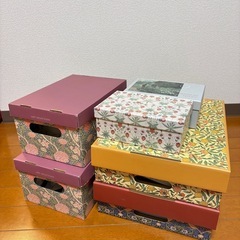 🌐デザイン収納ボックス（フタ付き）まとめ売り⭐︎の画像