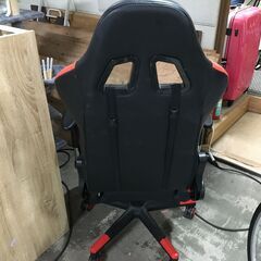 ゲーミングチェア ブラック×レッド 高さ1220×幅700×奥行710 ゲーミング座椅子 25l菊TKの画像