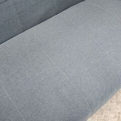 2人掛けソファ ファブリック 幅113cm 布 グレー FBS-2P コンパクト 2Pソファ 札幌 屯田店 の画像