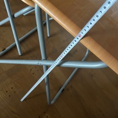 折りたたみデスク チェアセットの画像