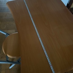 折りたたみデスク チェアセットの画像