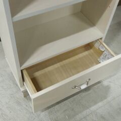 ニトリ 幅60cm 書棚 収納棚 本棚 高さ165cm 可動棚板3枚 引出し付き マルチラック 札幌市 東区 新道東店 の画像