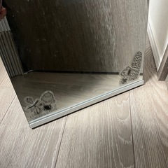 姿見 全身鏡 全身ミラー 棚付きの画像