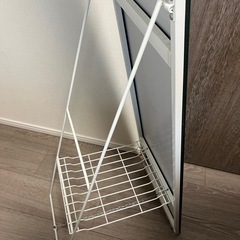 姿見 全身鏡 全身ミラー 棚付きの画像