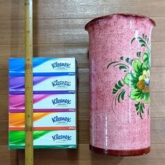 陶器】花柄 傘立ての画像