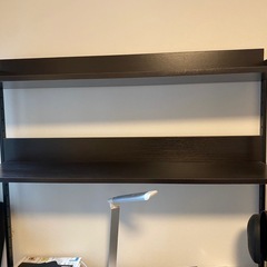 机上ラック棚　ブラウンの画像