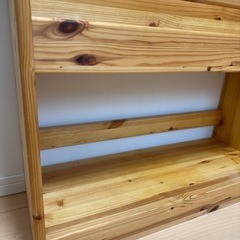 パイン材 カントリー調 絵本棚 本棚 オーダーメイド の画像